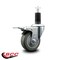 Service Caster 3.5'' Gray Poly Swivel 1-1/4'' Expanding Stem Caster Total Lock Brake SCC-EXTTL20S3514-PPUB-114 - alternate 2